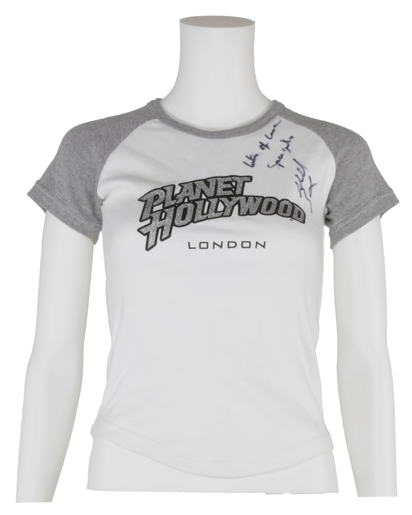 Spice Girls Mel B Autographed Planet Hollywood London T-Shirt