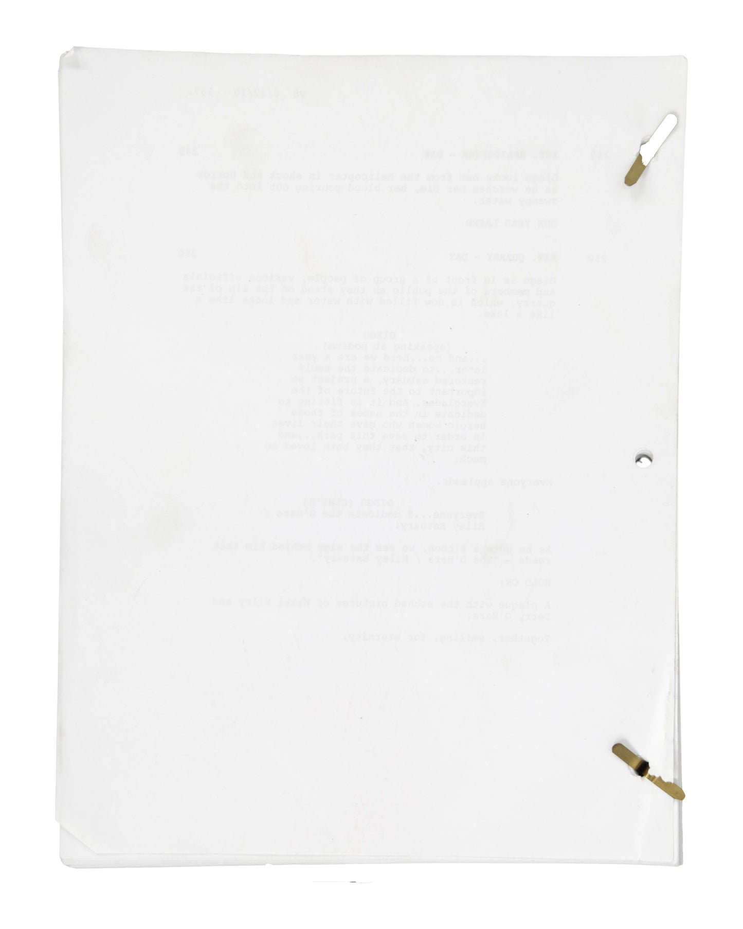"Mega Python vs. Gatoroid" (TV Movie) Autographed Script