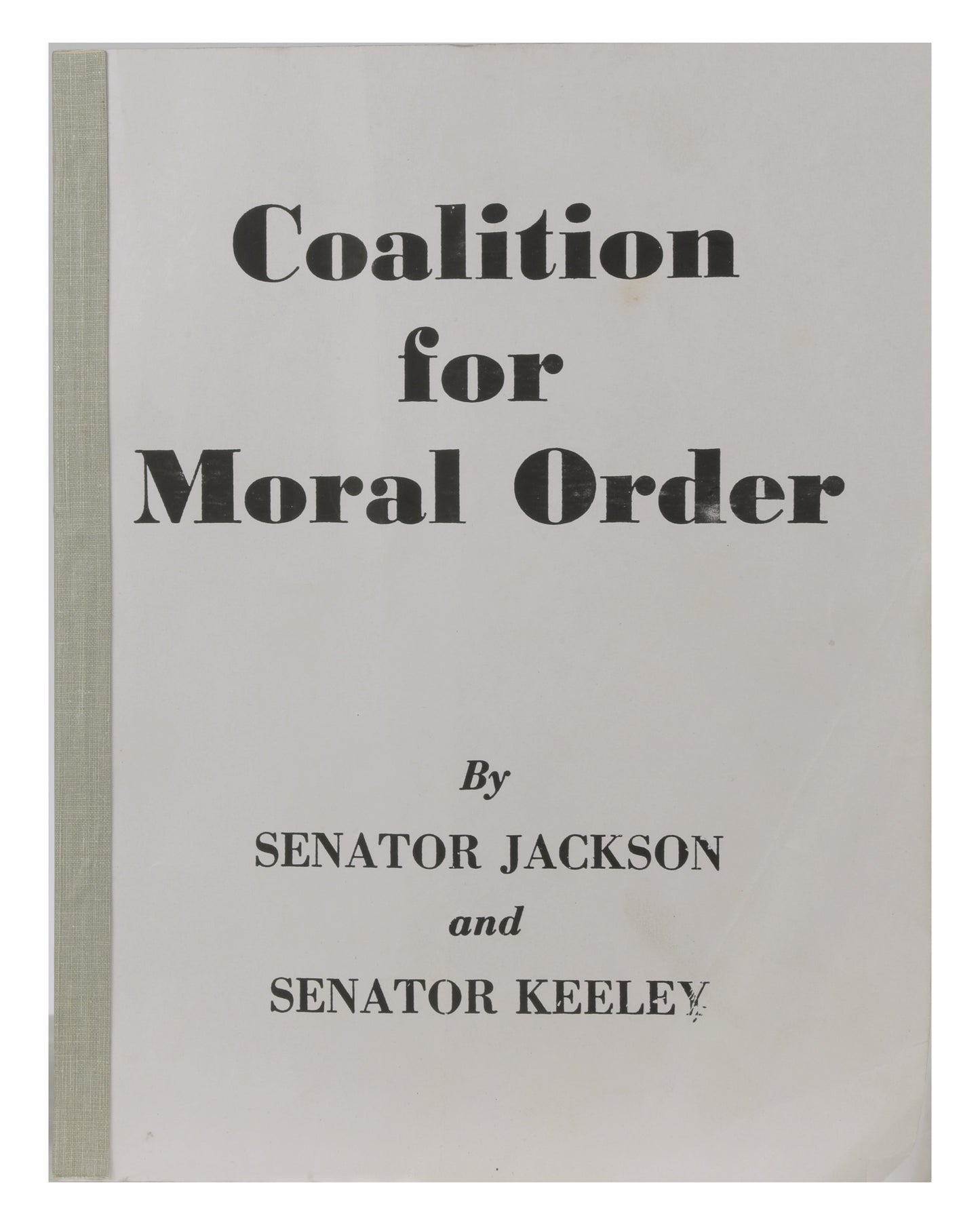 "The Birdcage" Sen. Kevin Keeley's (Gene Hackman) "Coalition for Moral Order"