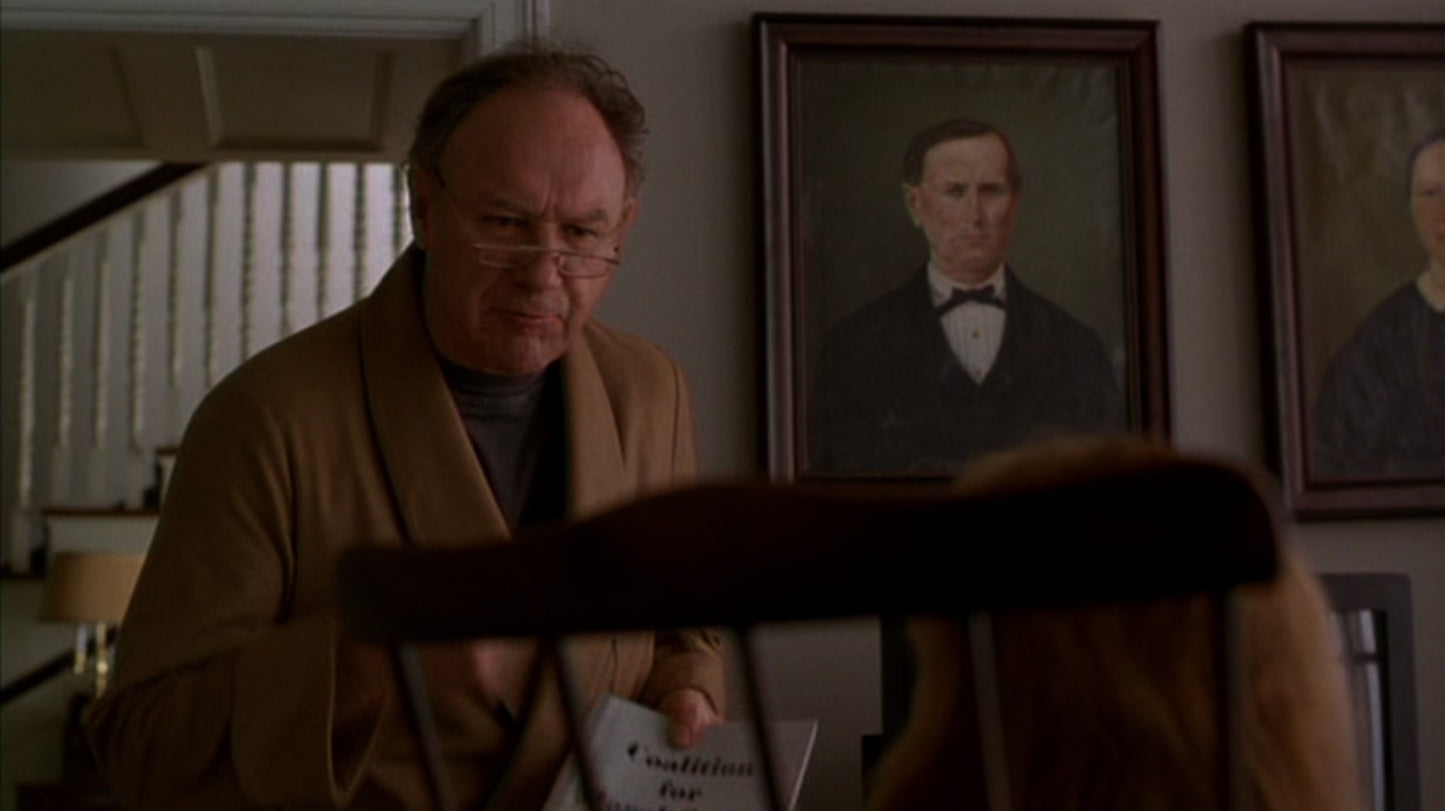 "The Birdcage" Sen. Kevin Keeley's (Gene Hackman) "Coalition for Moral Order"