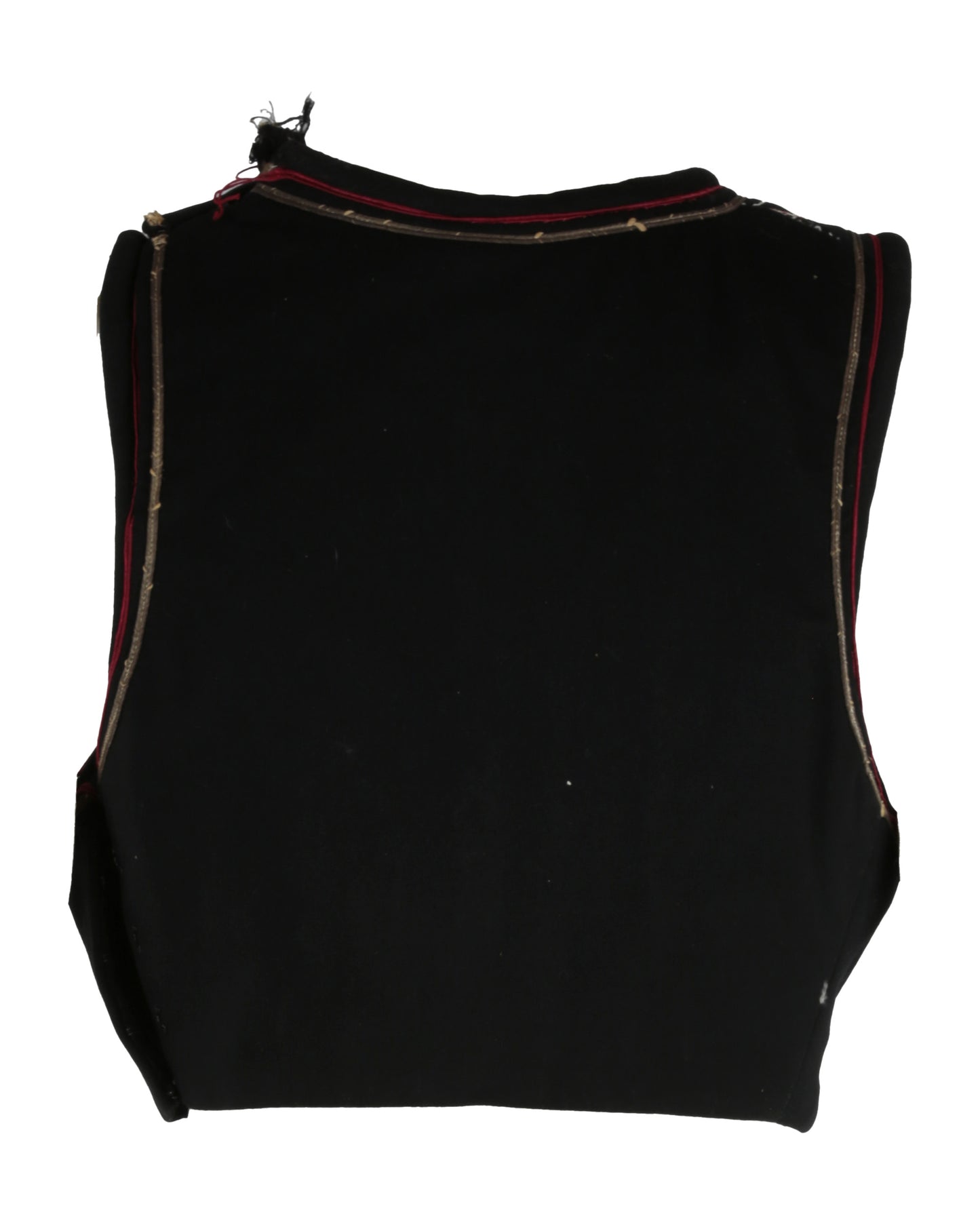 "Uknown Treasure" - Black Wool Vest (Attributed to "The Prisoner of "Zenda")