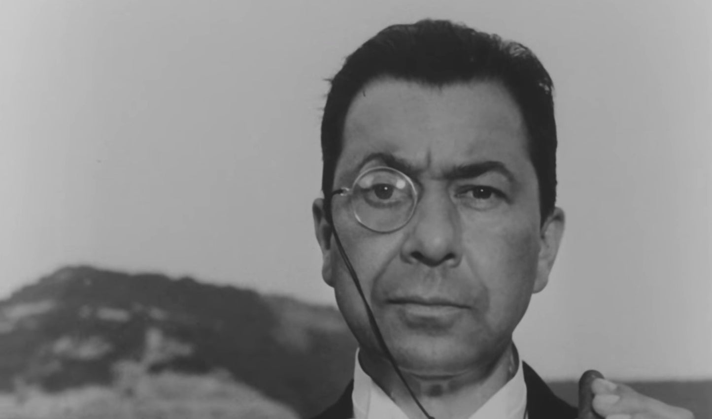 "The Eye of the Monocle (L'oeil du monocle)" Le Monocle's (Paul Meurisse) Monocle