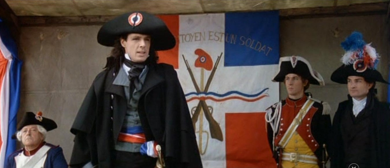 "Chouans!" Tarquin Larmor's (Lambert Wilson) Hat