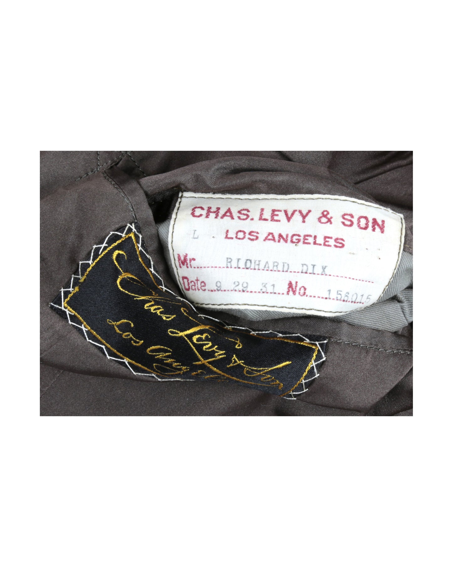 "Unknown Treasure" Western Costume Attributed to Richard Dix