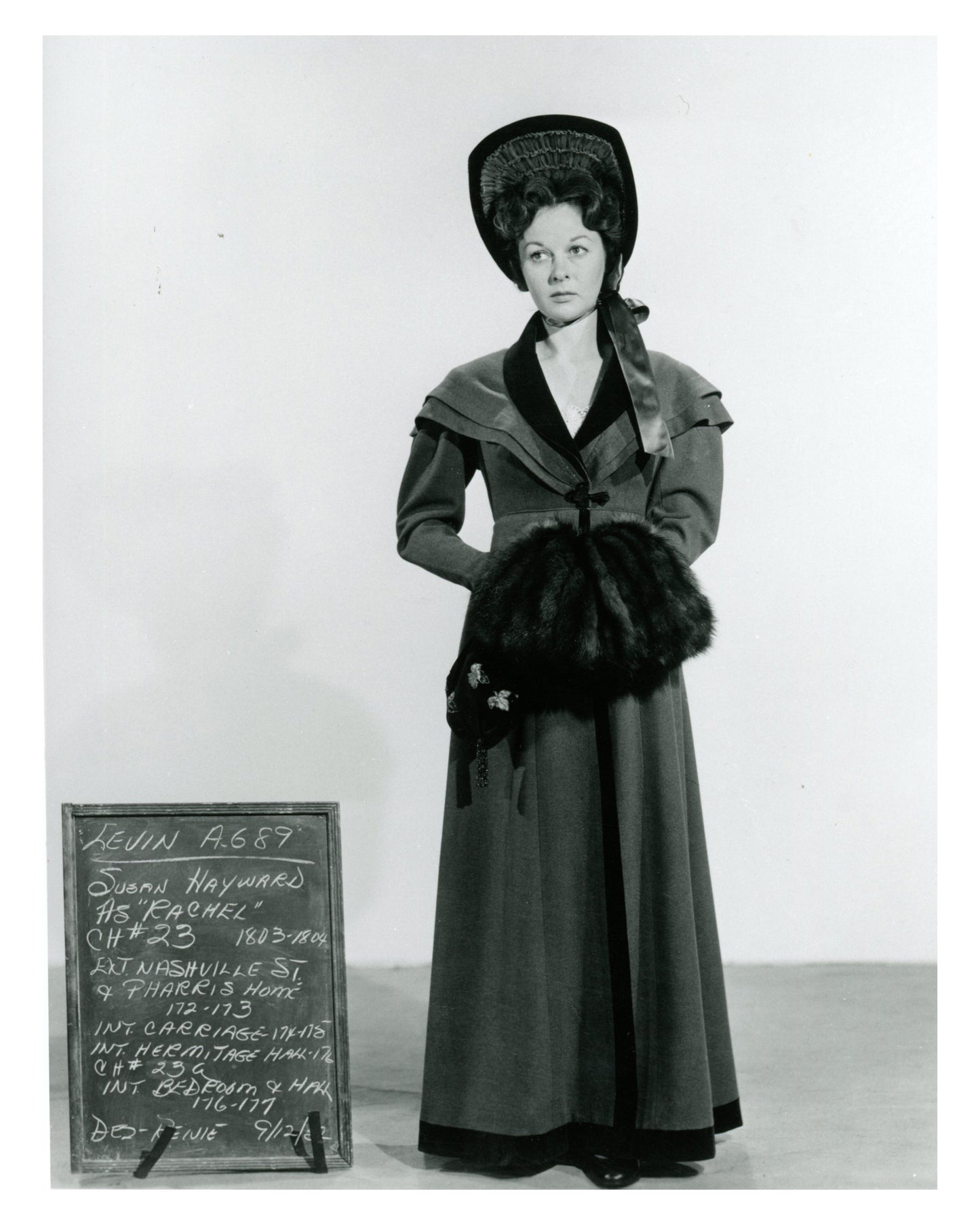 "The President's Lady" Rachel Donelson's (Susan Hayward) Bonnet and Photograph