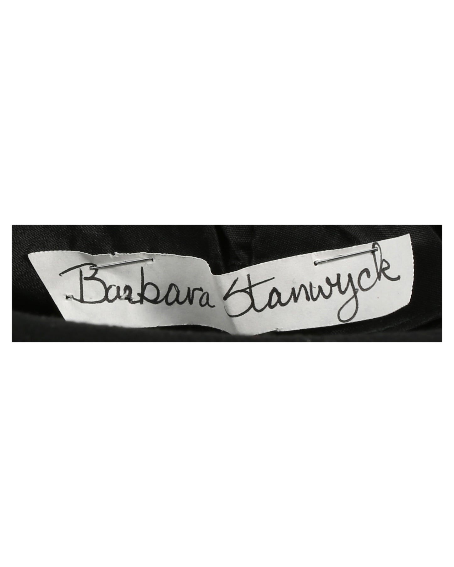 "Unknown Treasure" Blak Felt Hat (possibly Barbara Stanwyck)