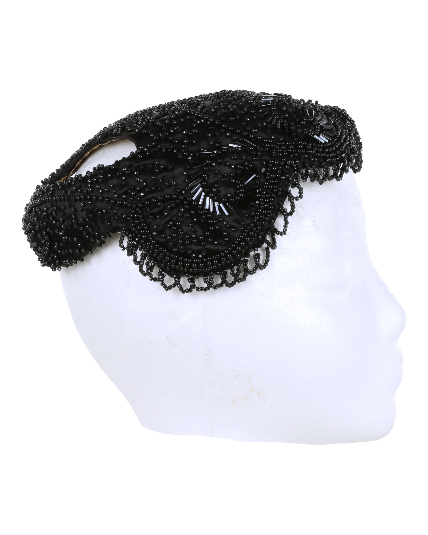 "Unknown Treasure" Black Beaded Hat (Possibly Marlene Dietrich)