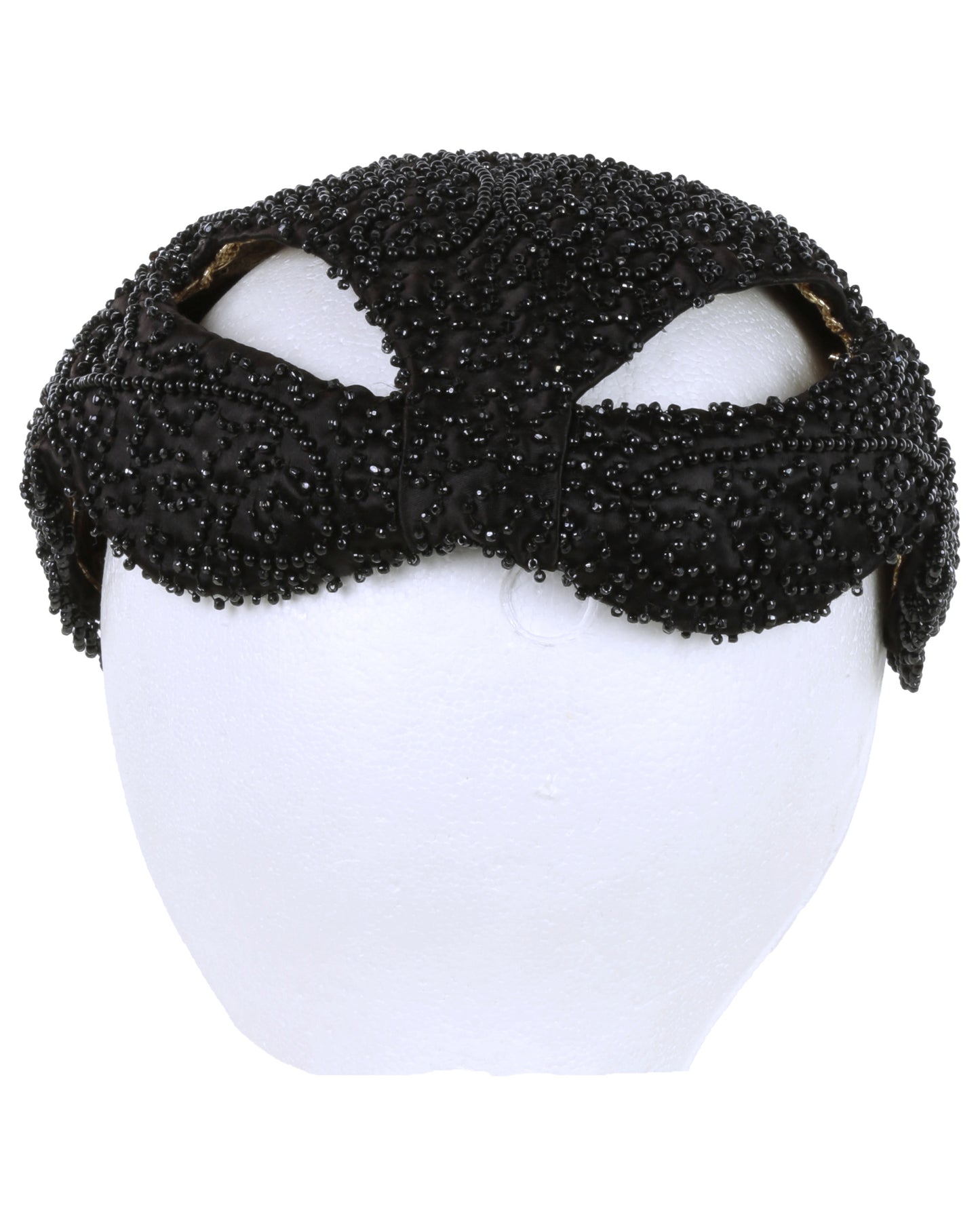 "Unknown Treasure" Black Beaded Hat (Possibly Marlene Dietrich)