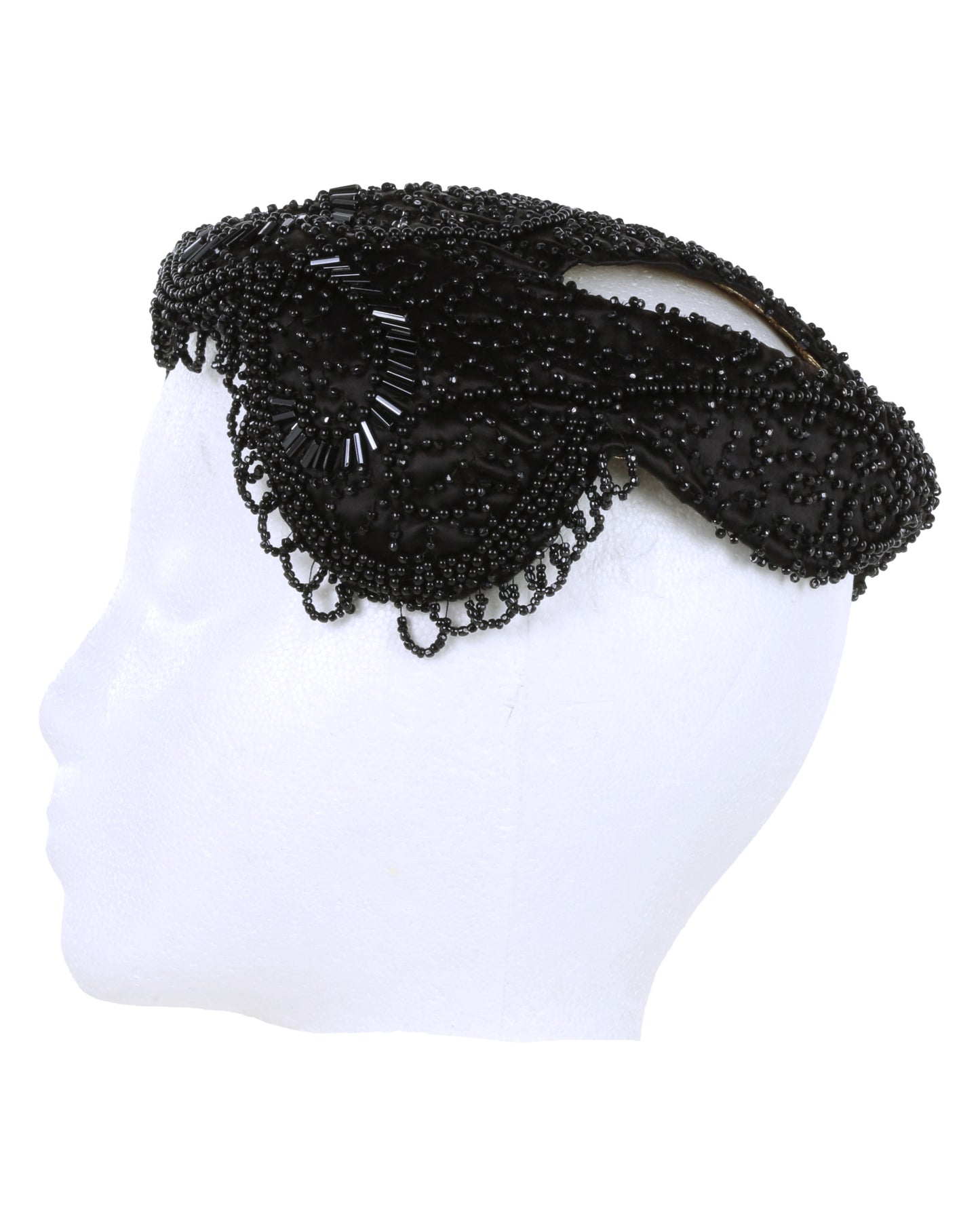 "Unknown Treasure" Black Beaded Hat (Possibly Marlene Dietrich)