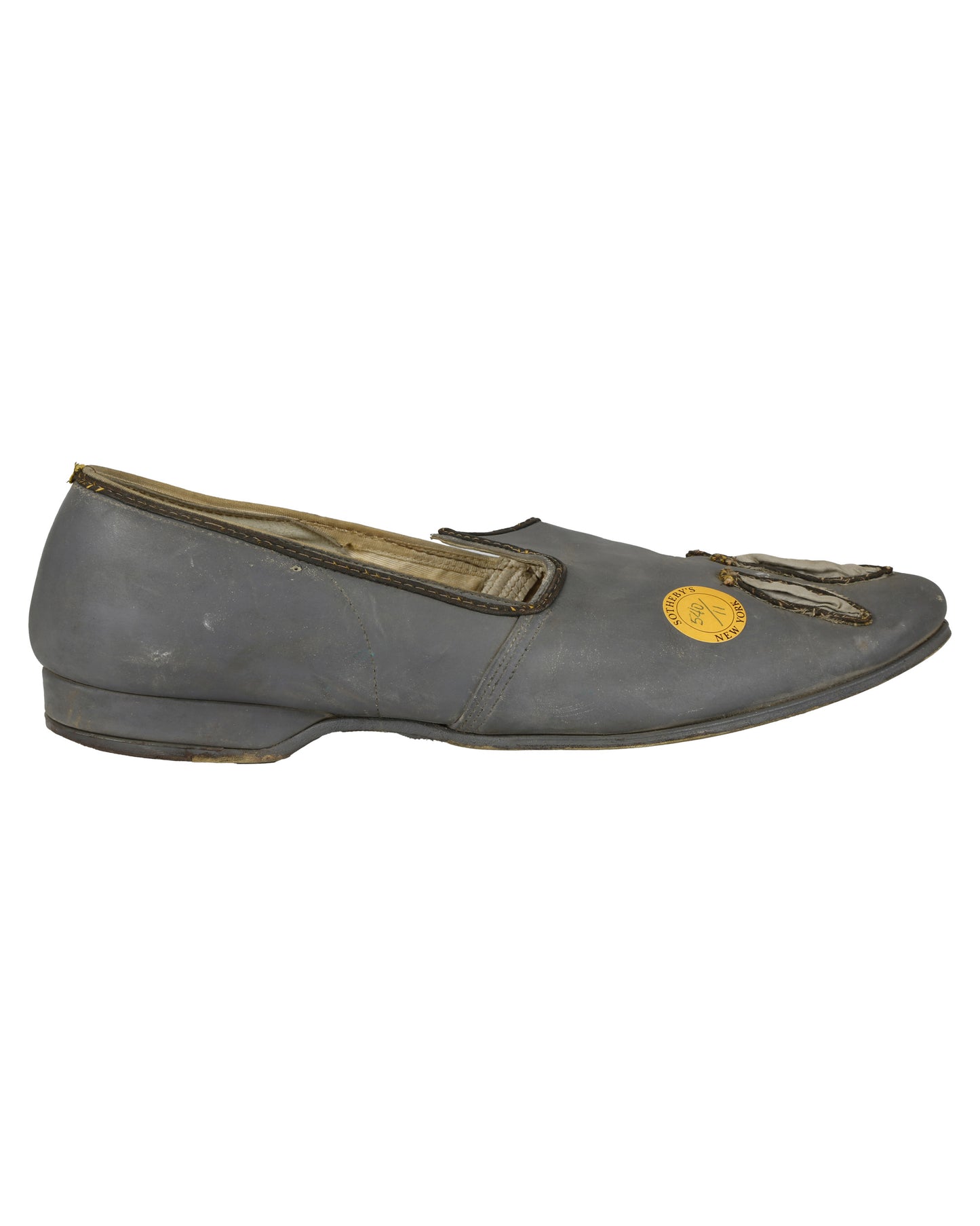 "Unkown Treasure" - Pair of Men's Gray Slippers (Possibly from "Young Bess")