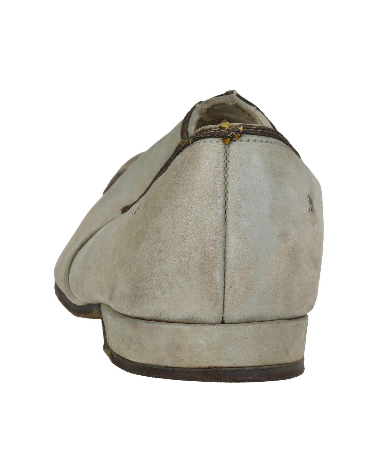 "Unkown Treasure" - Pair of Men's Light Gray Slippers (Possibly from "Young Bess")