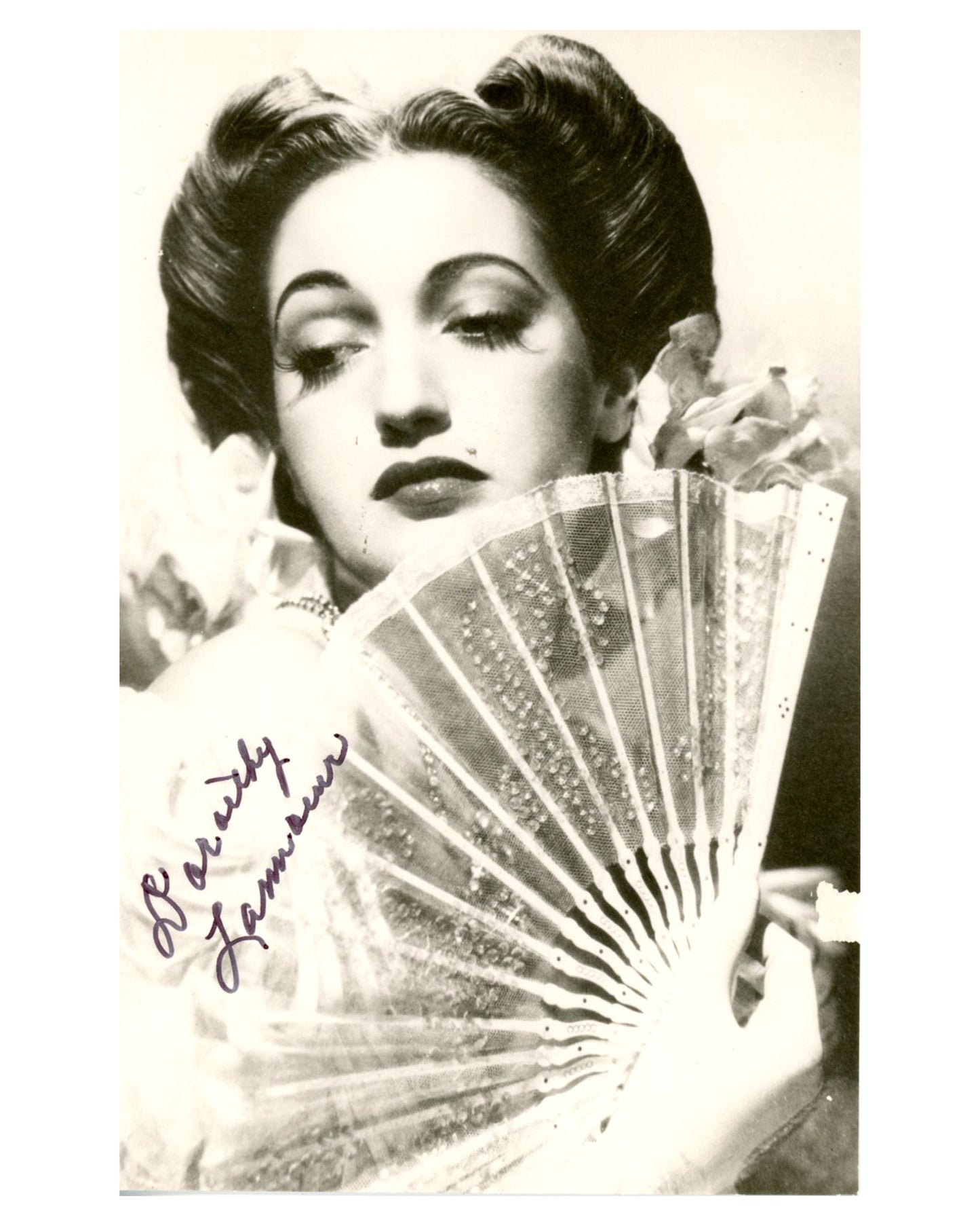 Collection of 10 Autographed Dorothy Lamour Photographs