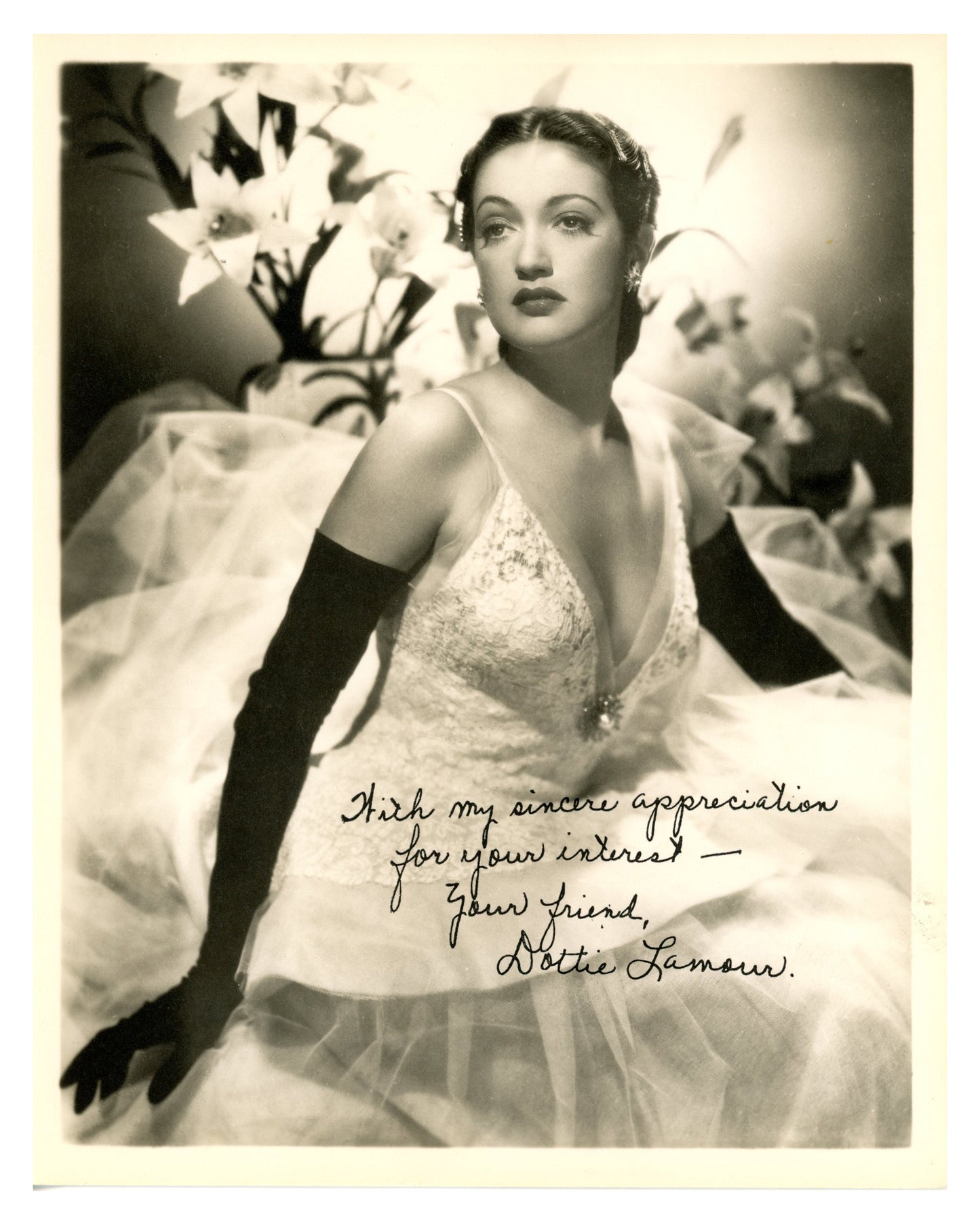 Collection of 10 Autographed Dorothy Lamour Photographs