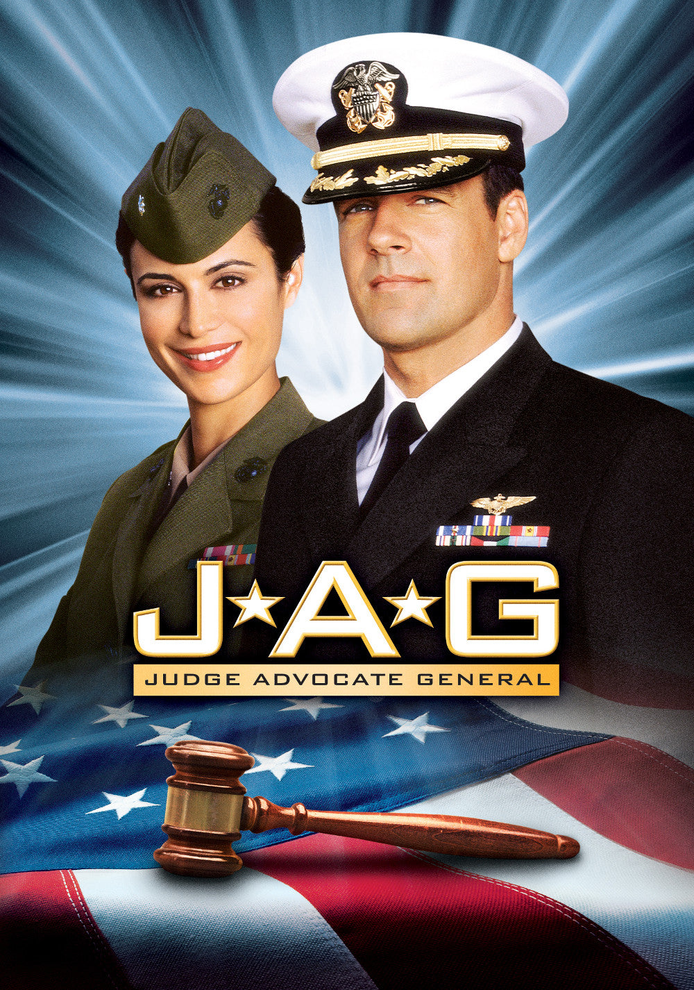 "JAG" Hat Autographed by Harmon Rabb, Jr. and A.J. Chegwidden