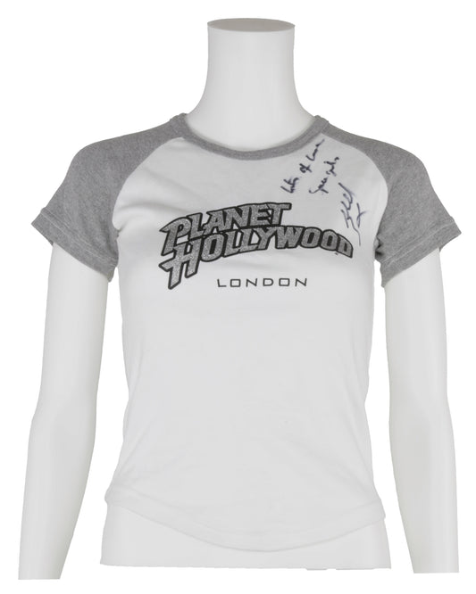 Spice Girls Mel B Autographed Planet Hollywood London T-Shirt