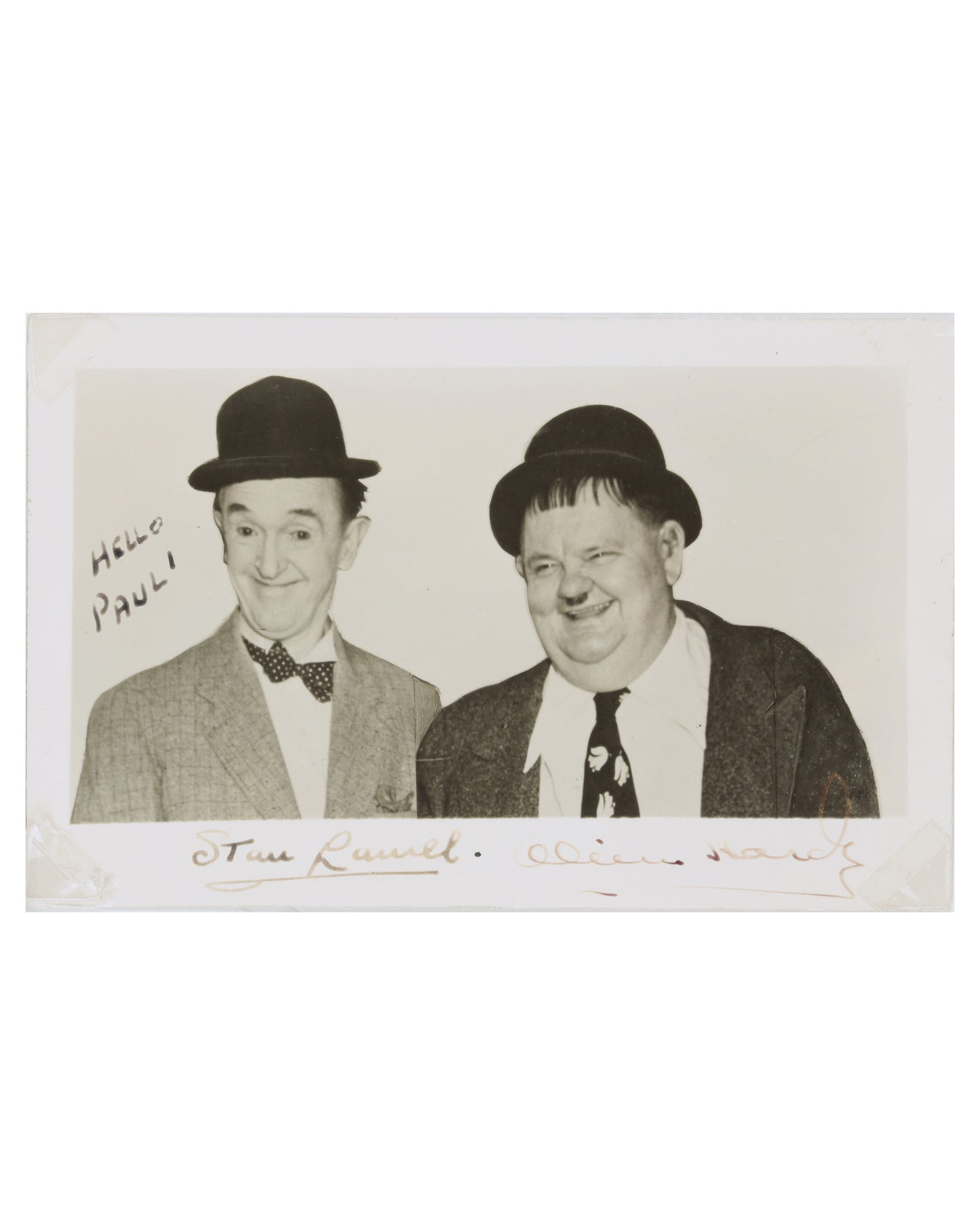 Laurel and Hardy Autographed Photo