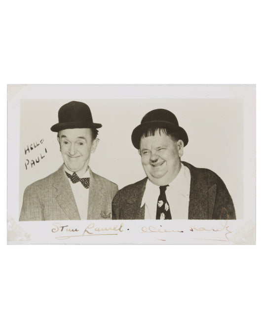 Laurel and Hardy Autographed Photo