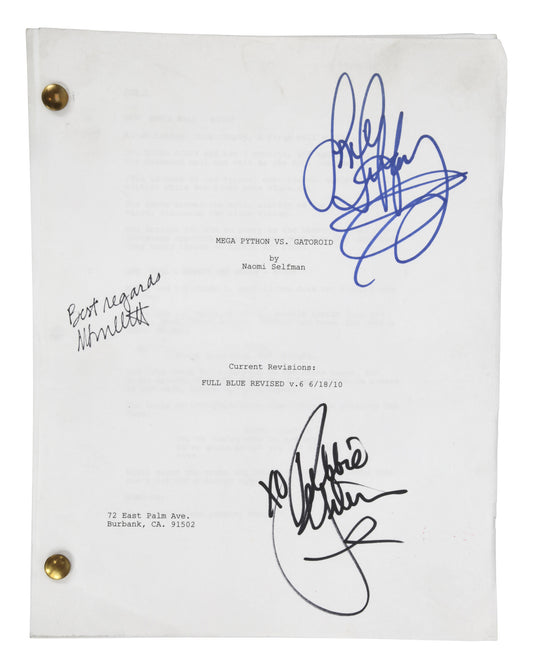 "Mega Python vs. Gatoroid" (TV Movie) Autographed Script