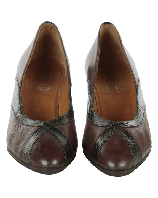 Fendi Pumps Autographed by Jenny Seagrove