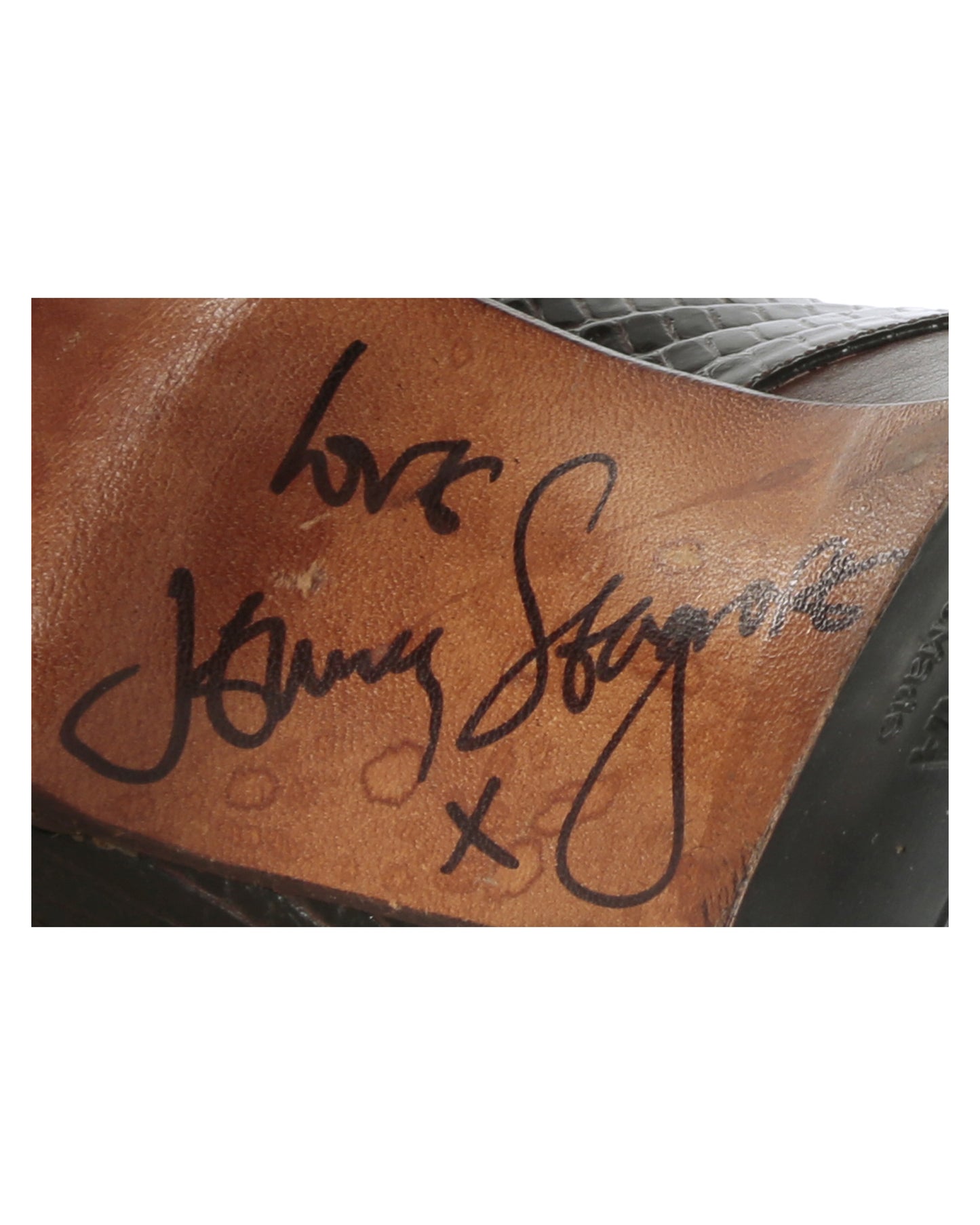 Fendi Pumps Autographed by Jenny Seagrove