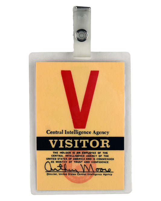 "Clear and Present Danger" CIA Visitor Badge