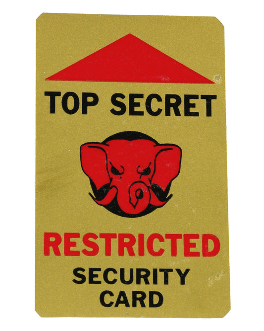 "Toys" Set of 5 Top Secret Security Cards
