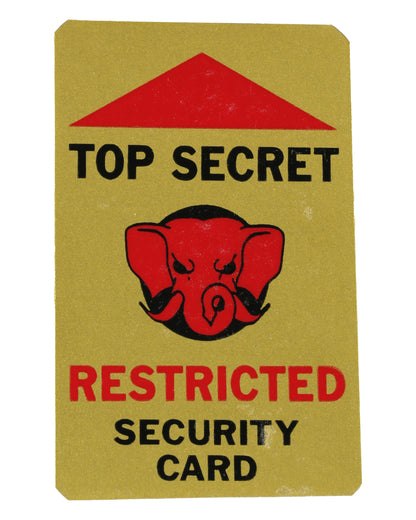 "Toys" Set of 5 Top Secret Security Cards