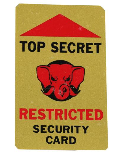 "Toys" Set of 5 Top Secret Security Cards