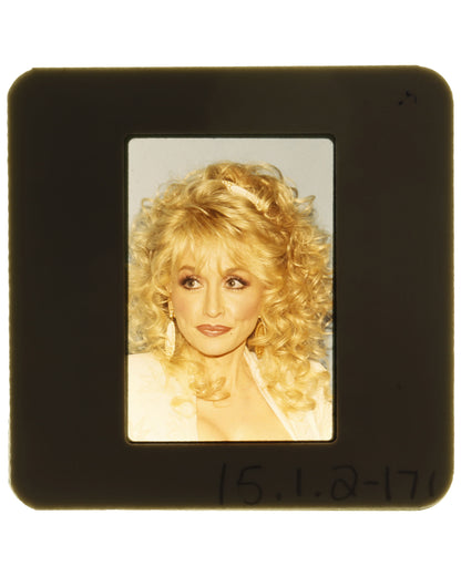 Set of 6 Vintage 35mm Color Slides – Dolly Parton at Unknown Event (Circa 1980s/1990s)