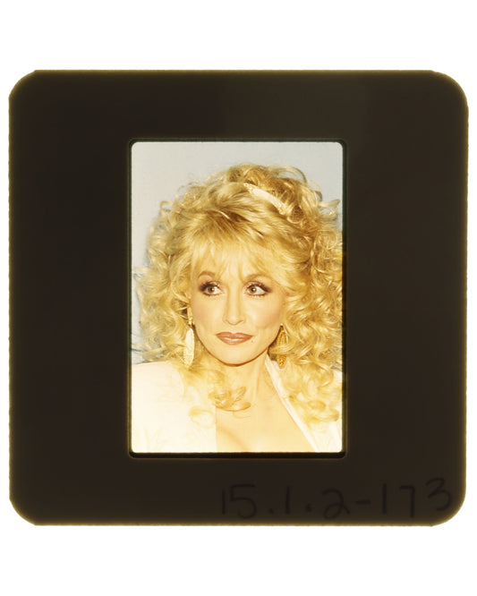 Set of 6 Vintage 35mm Color Slides – Dolly Parton at Unknown Event (Circa 1980s/1990s)