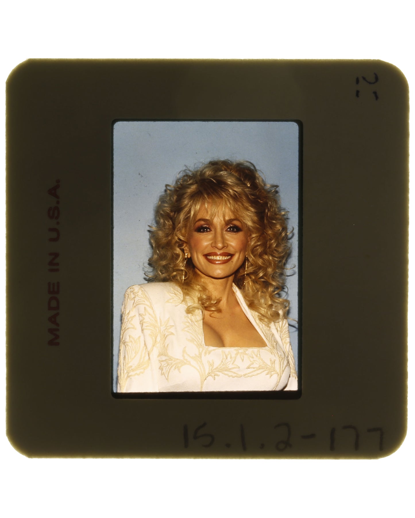 Set of 6 Vintage 35mm Color Slides – Dolly Parton at Unknown Event (Circa 1980s/1990s)