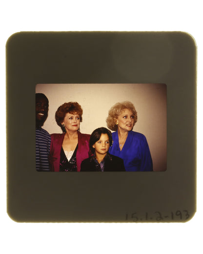 Set of 11 Color Slides Featuring Betty White, Estelle Getty, Rue McClanahan, Don Cheadle, and Billy Sullivan