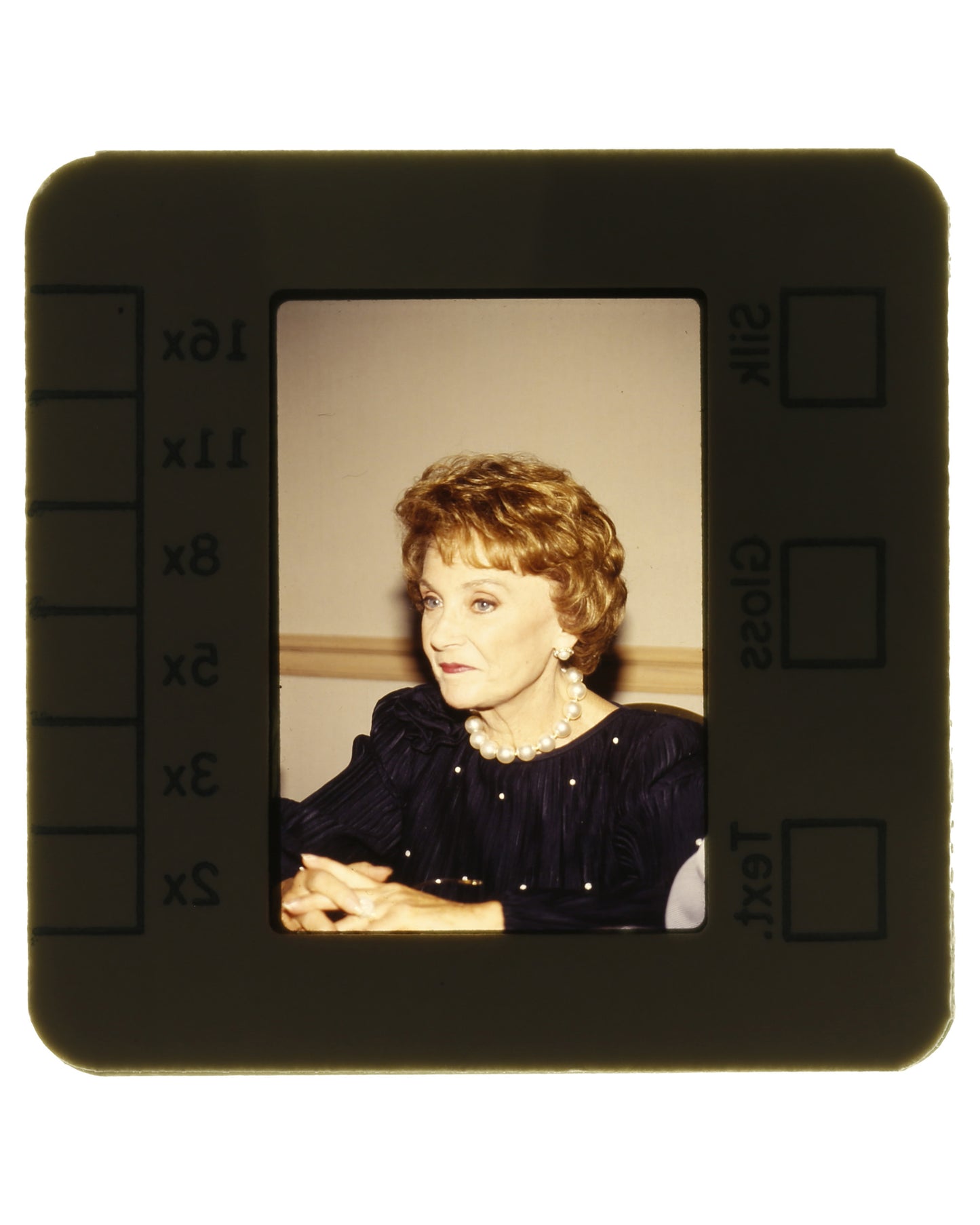 Set of 11 Color Slides Featuring Betty White, Estelle Getty, Rue McClanahan, Don Cheadle, and Billy Sullivan