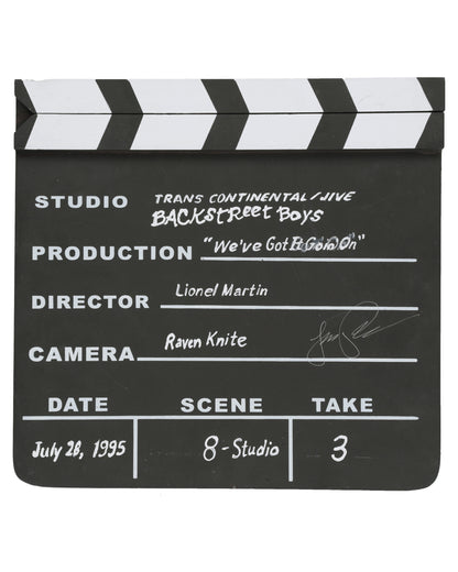 Backstreet Boys “We’ve Got It Goin’ On” Clapboard – Signed by Lou Pearlman