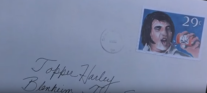 "Hot Shots! Part Deux" Topper Harley's (Charlie Sheen) Production-Made Greeting Card & Envelope