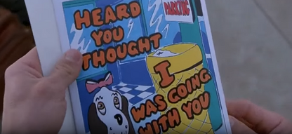 "Hot Shots! Part Deux" Topper Harley's (Charlie Sheen) Production-Made Greeting Card & Envelope