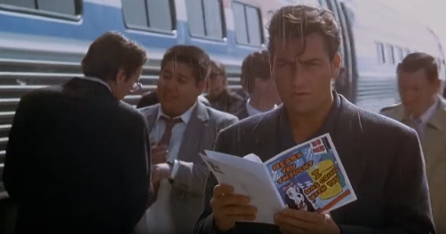 "Hot Shots! Part Deux" Topper Harley's (Charlie Sheen) Production-Made Greeting Card & Envelope