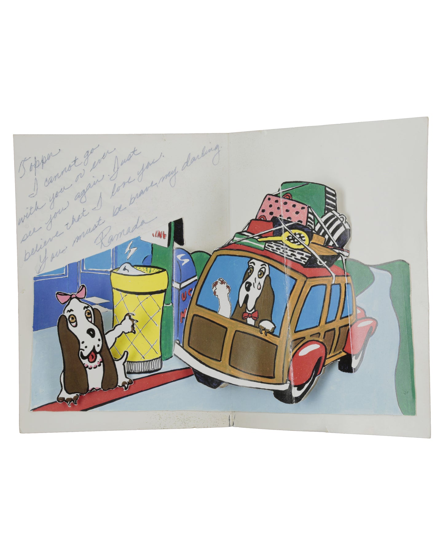 "Hot Shots! Part Deux" Topper Harley's (Charlie Sheen) Production-Made Greeting Card & Envelope