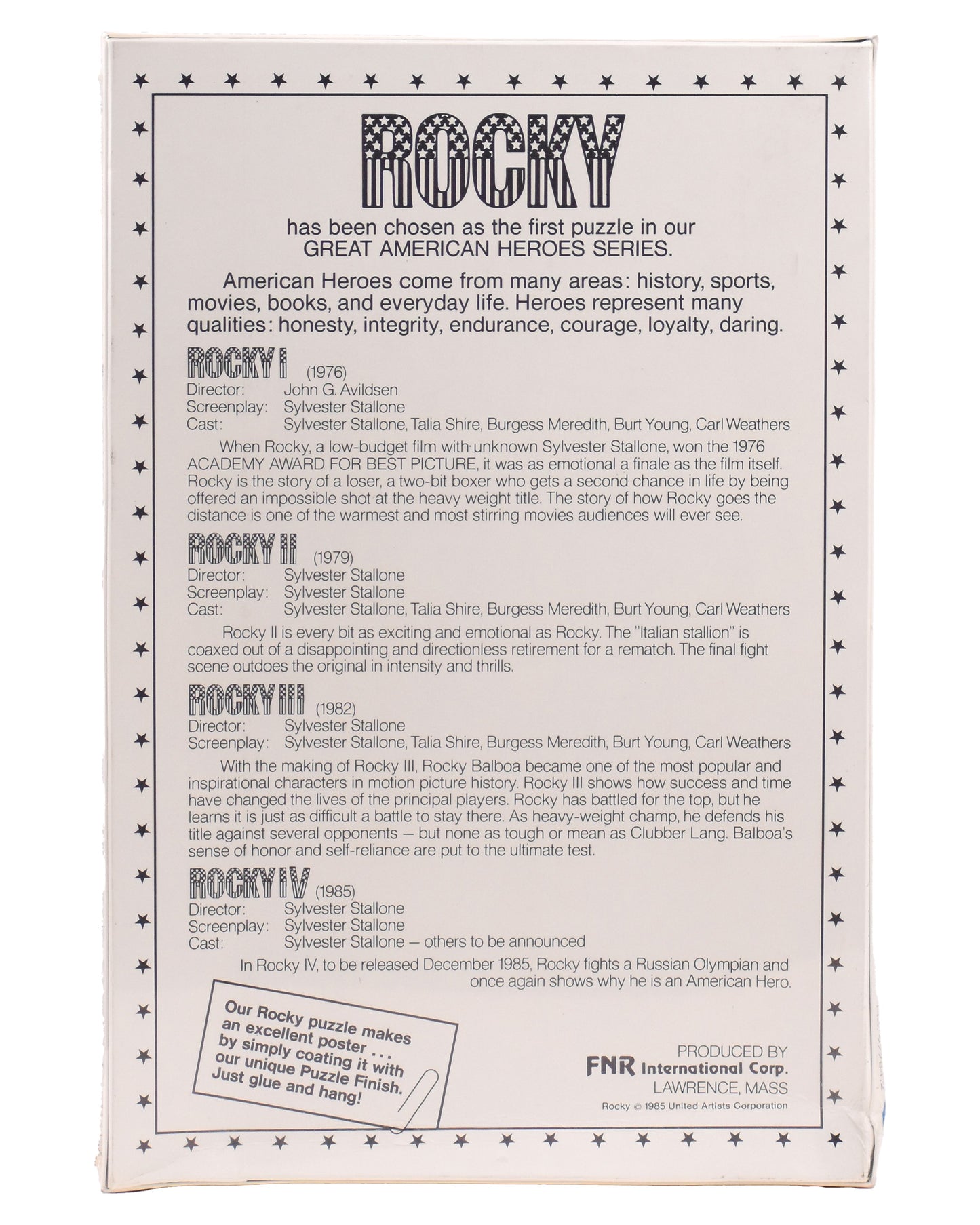"Rocky IV" Jigsaw Puzzle
