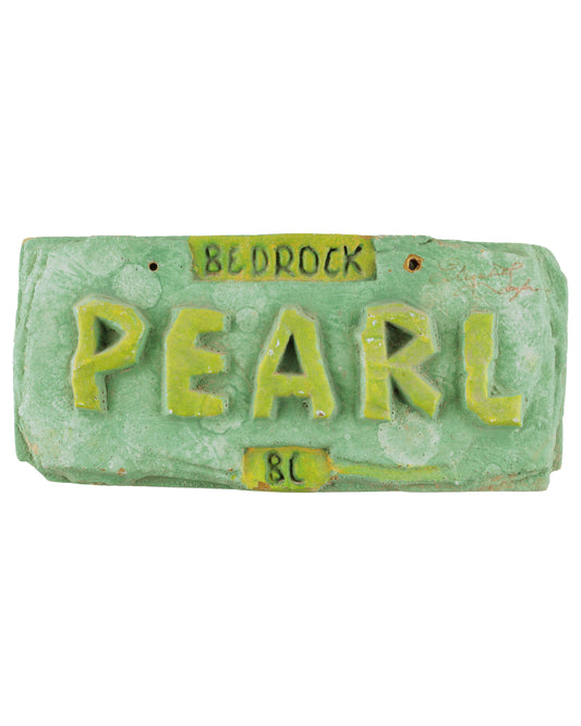 "The Flintstones" Peral Slaghoople's (Elizabeth Taylor) License Plate - Autographed by Elizabeth Taylor