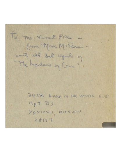 Two (2) Awards Given to Vincent Price