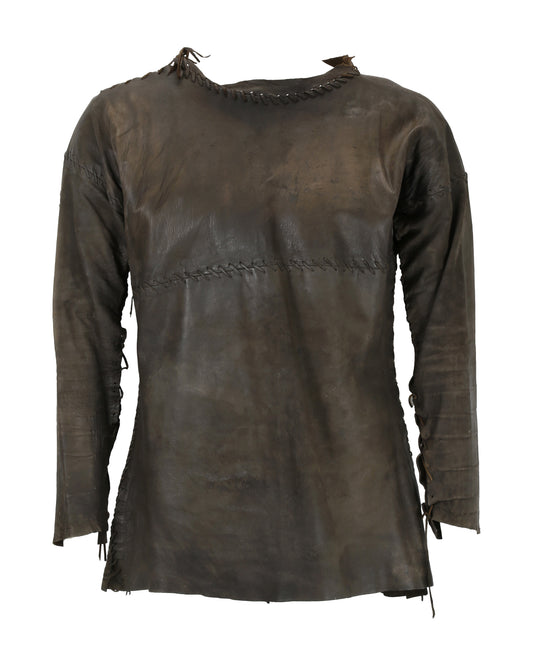 "Unknown Treasure" Brown Leather Shirt
