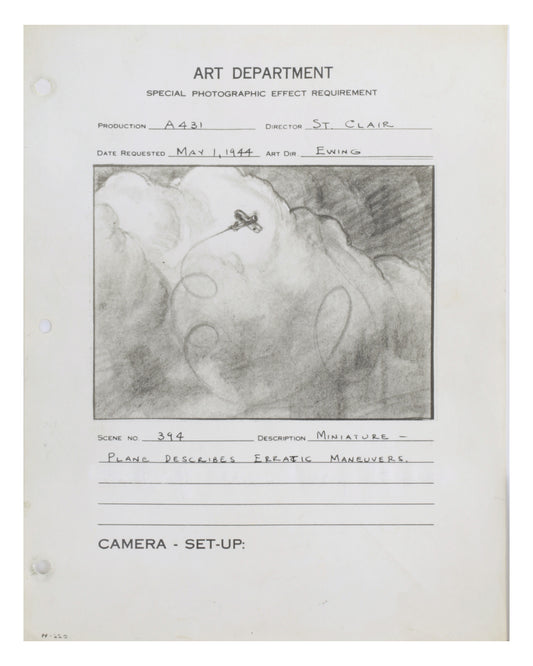 "The Big Noise" Art Department Special Photographic Effect Requirement Book