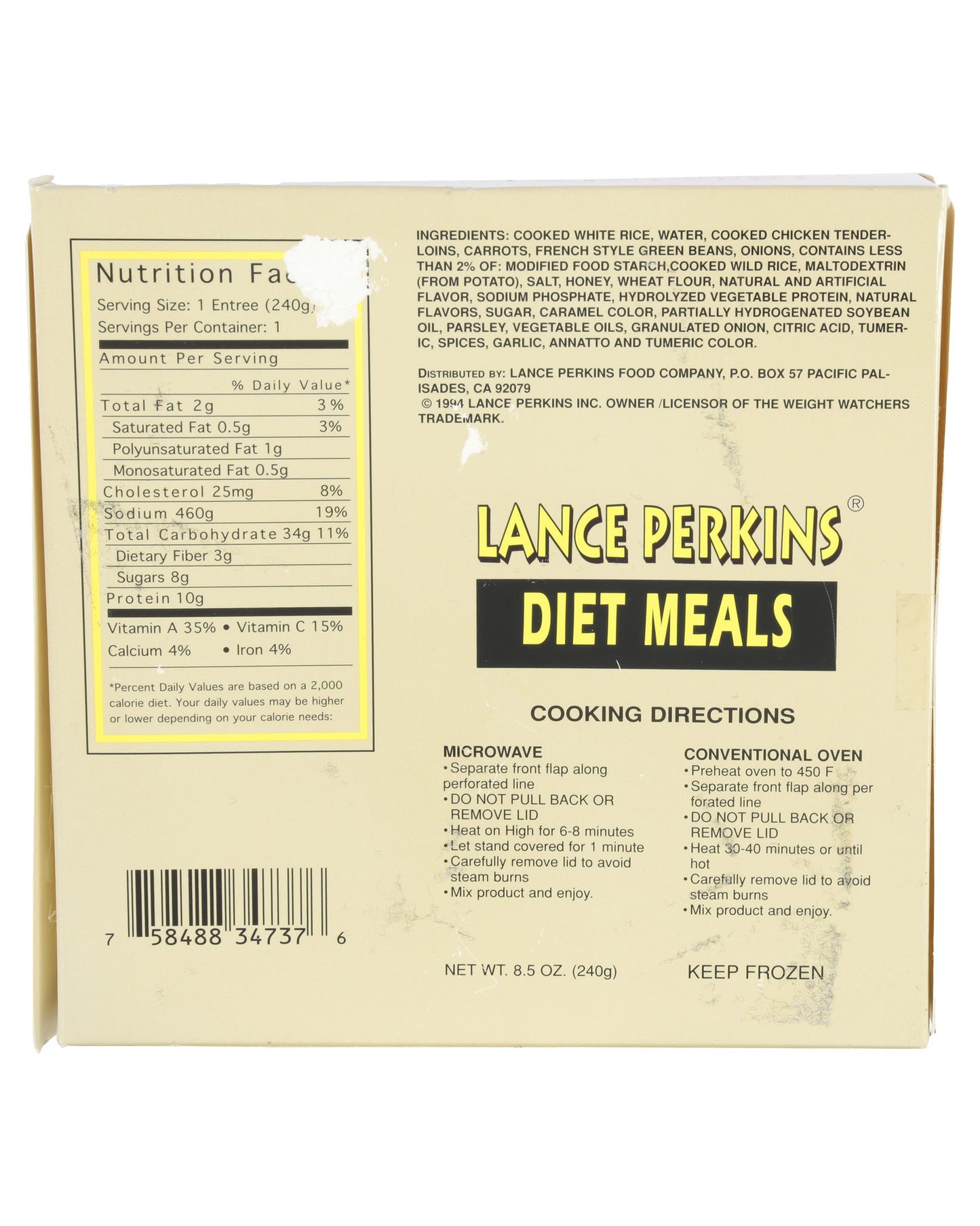 "The Nutty Professor" Sherman Klump's (Eddie Murphy) Prop Meal Boxes