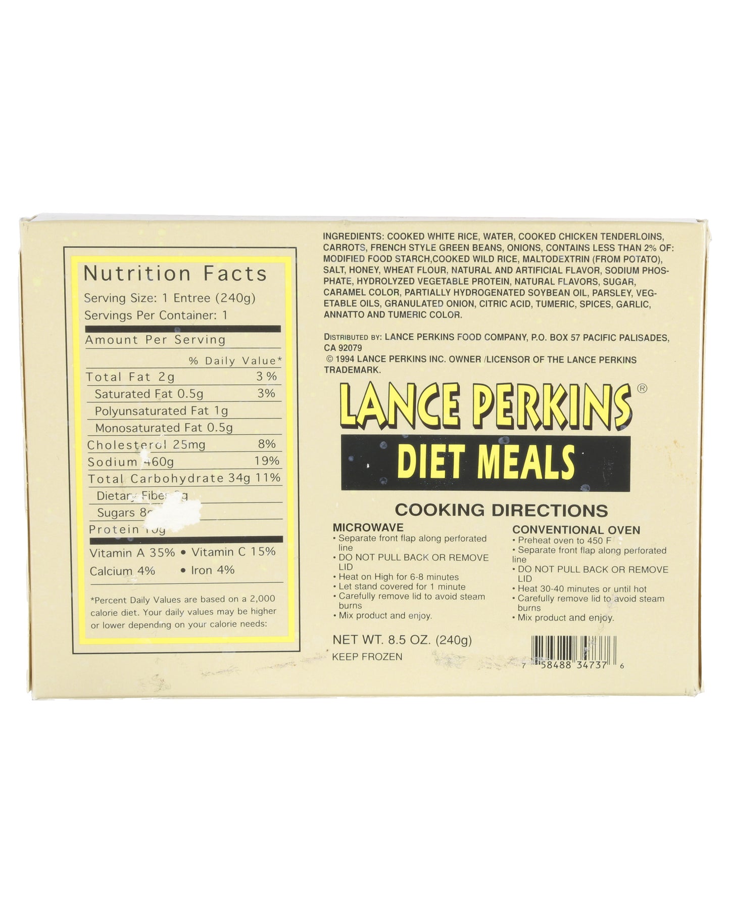 "The Nutty Professor" Sherman Klump's (Eddie Murphy) Prop Meal Boxes