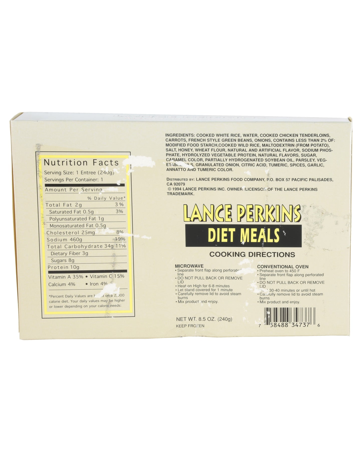 "The Nutty Professor" Sherman Klump's (Eddie Murphy) Prop Meal Boxes