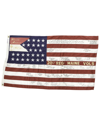"Gettysburg" Autographed “Killer Angels” Commemorative American Flag