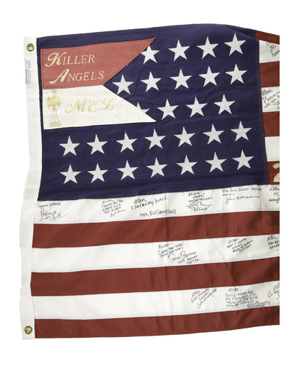 "Gettysburg" Autographed “Killer Angels” Commemorative American Flag