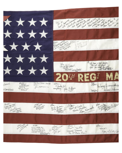 "Gettysburg" Autographed “Killer Angels” Commemorative American Flag