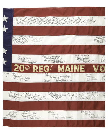 "Gettysburg" Autographed “Killer Angels” Commemorative American Flag